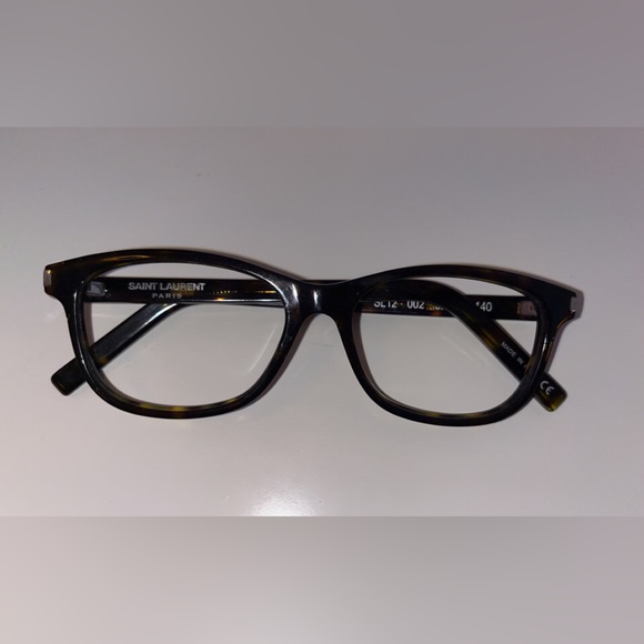 SAINT LAURENT eyeglasses - tortoise standard frame / SL12 002 / 52-16-140 - Picture 6 of 10